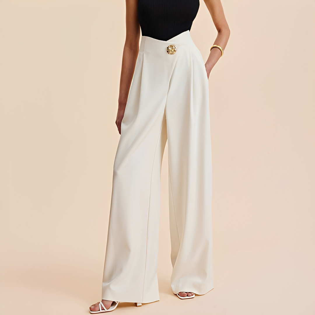 Joyce - High waist wide leg pants