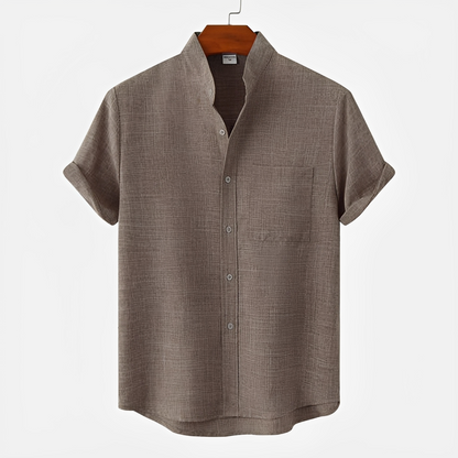 Hayden - Simple Button-Up Polo Shirt