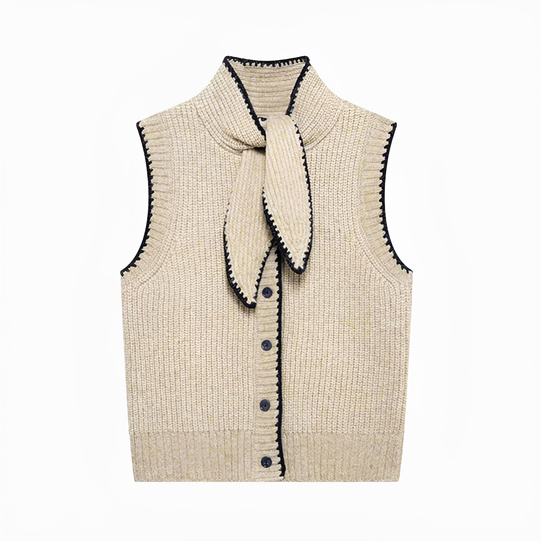 Dahlia - Chic Tie Neck Vest