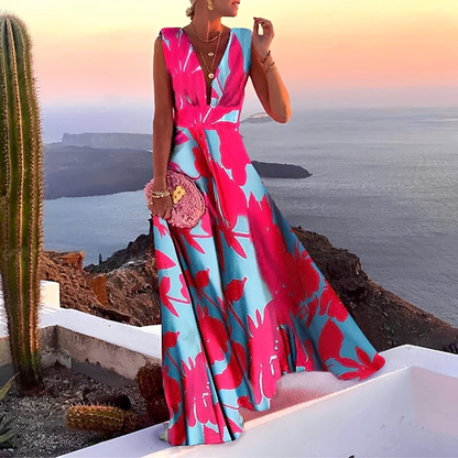 Lilyana - Stylish Sleeveless Long Dress
