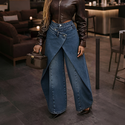 Cheska - Stylish Cross Front Pants