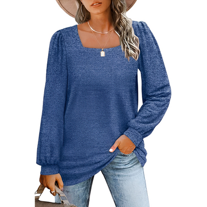 Jaylin - Trendy Square Neckline Shirt