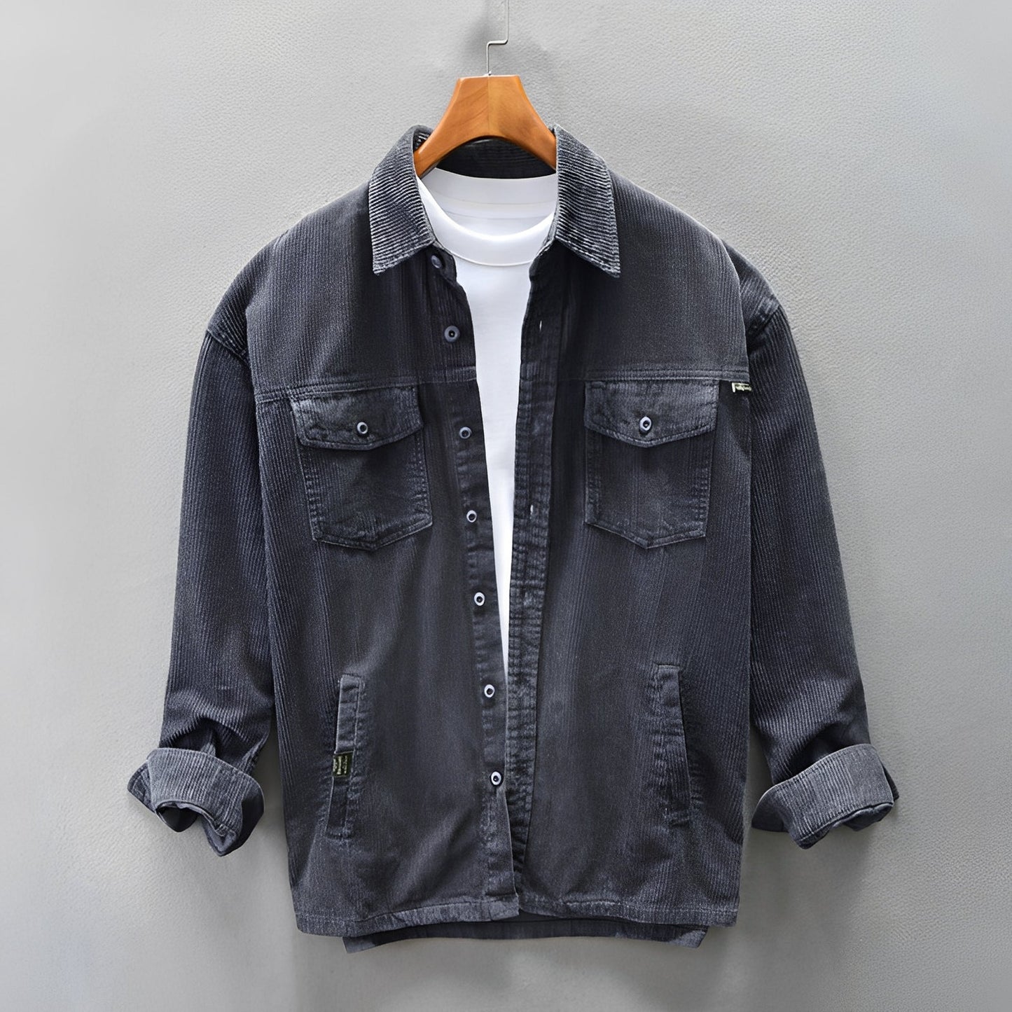 Luis - Men's Corduroy Shirt - Cozy and Easygoing