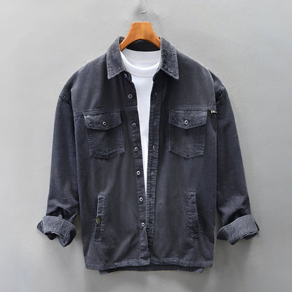 Luis - Men's Corduroy Shirt - Cozy and Easygoing
