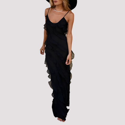 Micah - Stylish Ruffle Maxi Dress