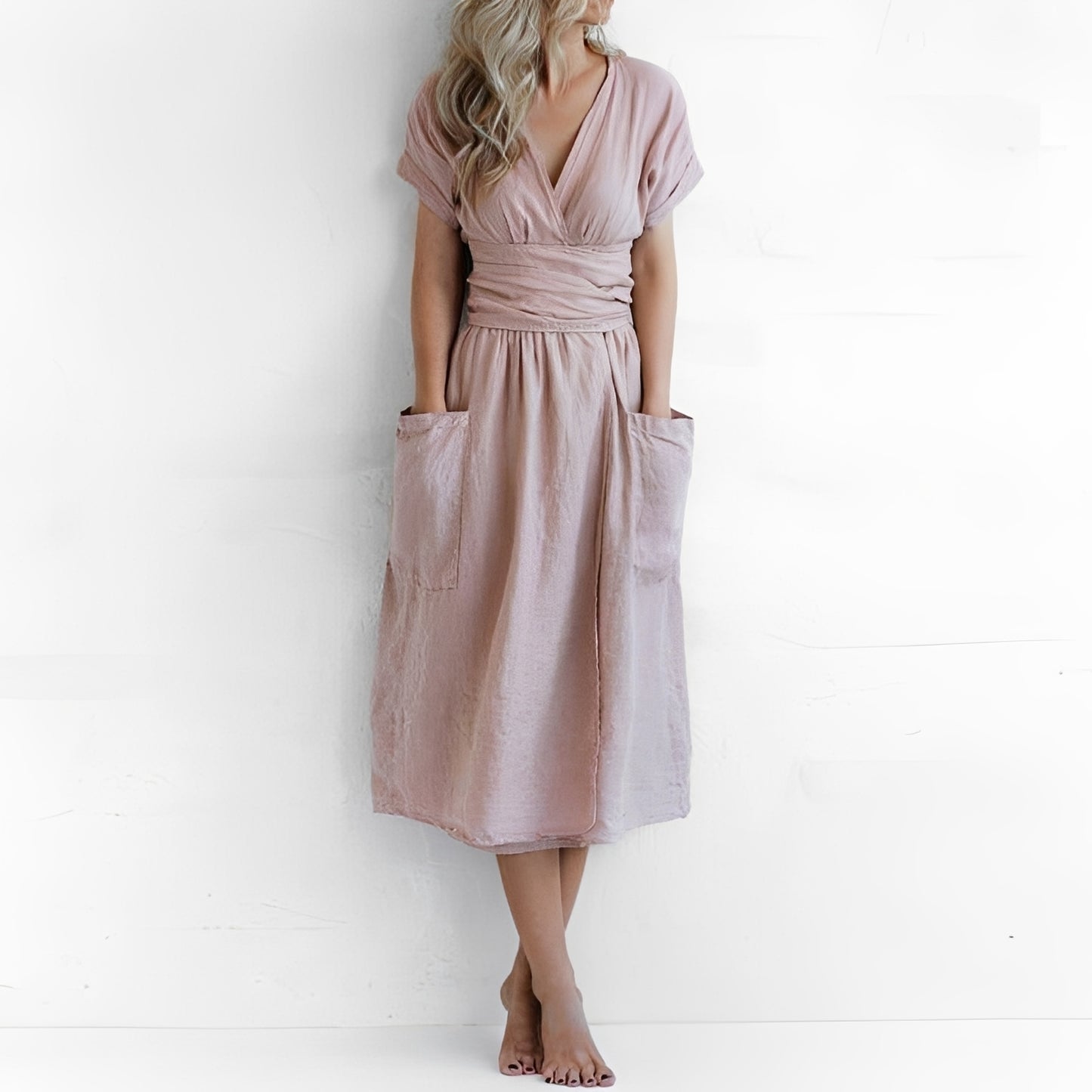 Sasha - Casual Wrap Dress with Pockets