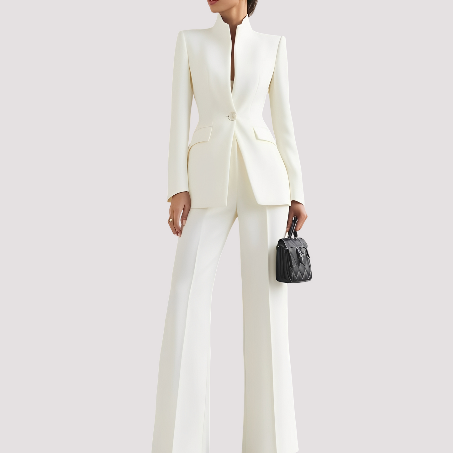 Jean - Chic Suit Set with One Button