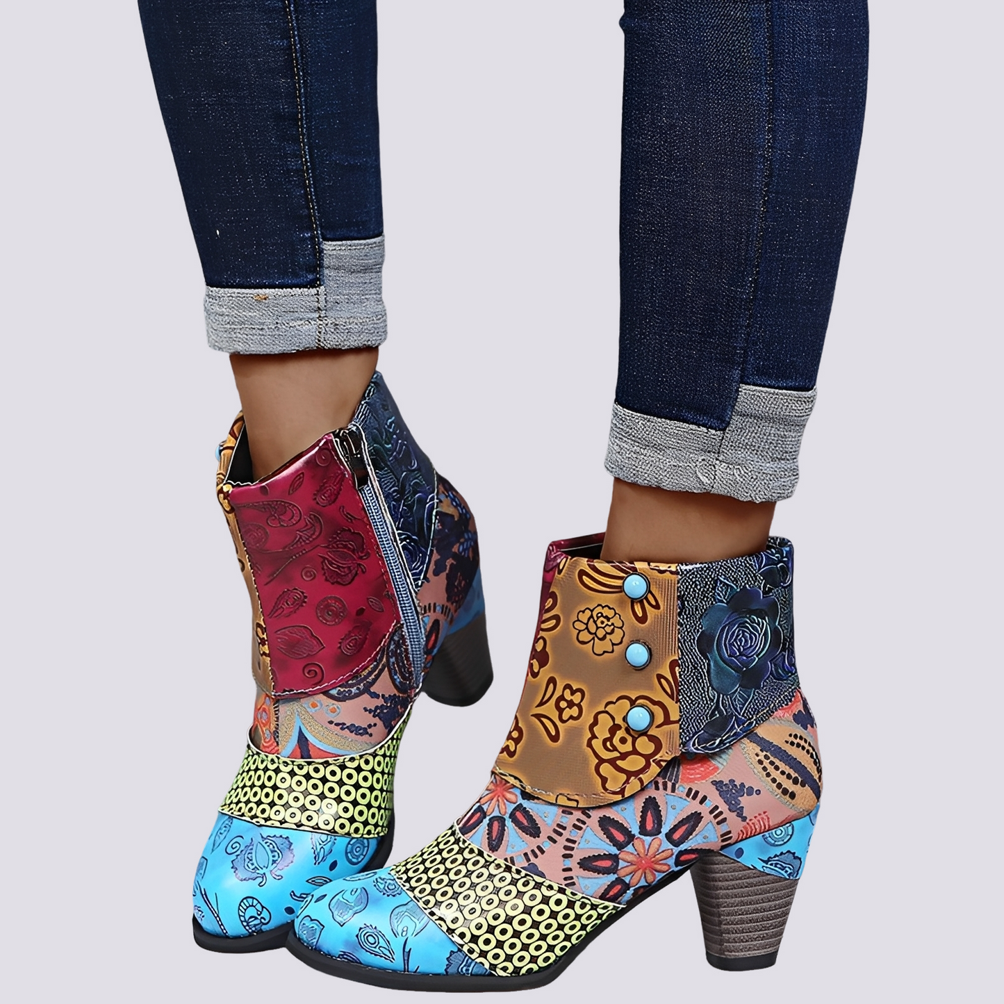 Emma - Vibrant Bohemian Boots
