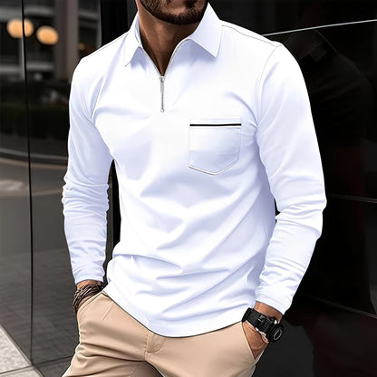 Jackson - Men's Long-Sleeve Polo Shirt - Perfect for Daily Use