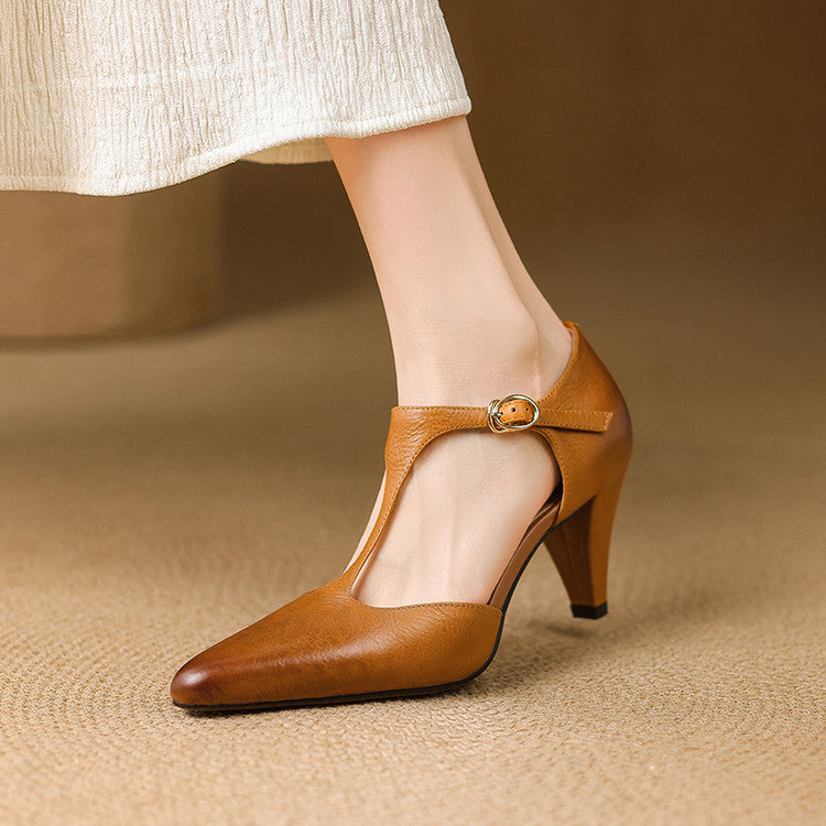 Jennie - Classic Closed Toe Heels