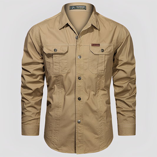 Ranulph – Comfortable Long-Sleeve Men’s Cargo Shirt