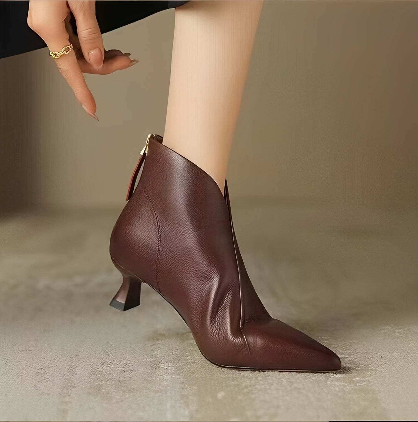 Samira - Stylish Heel Short Boots