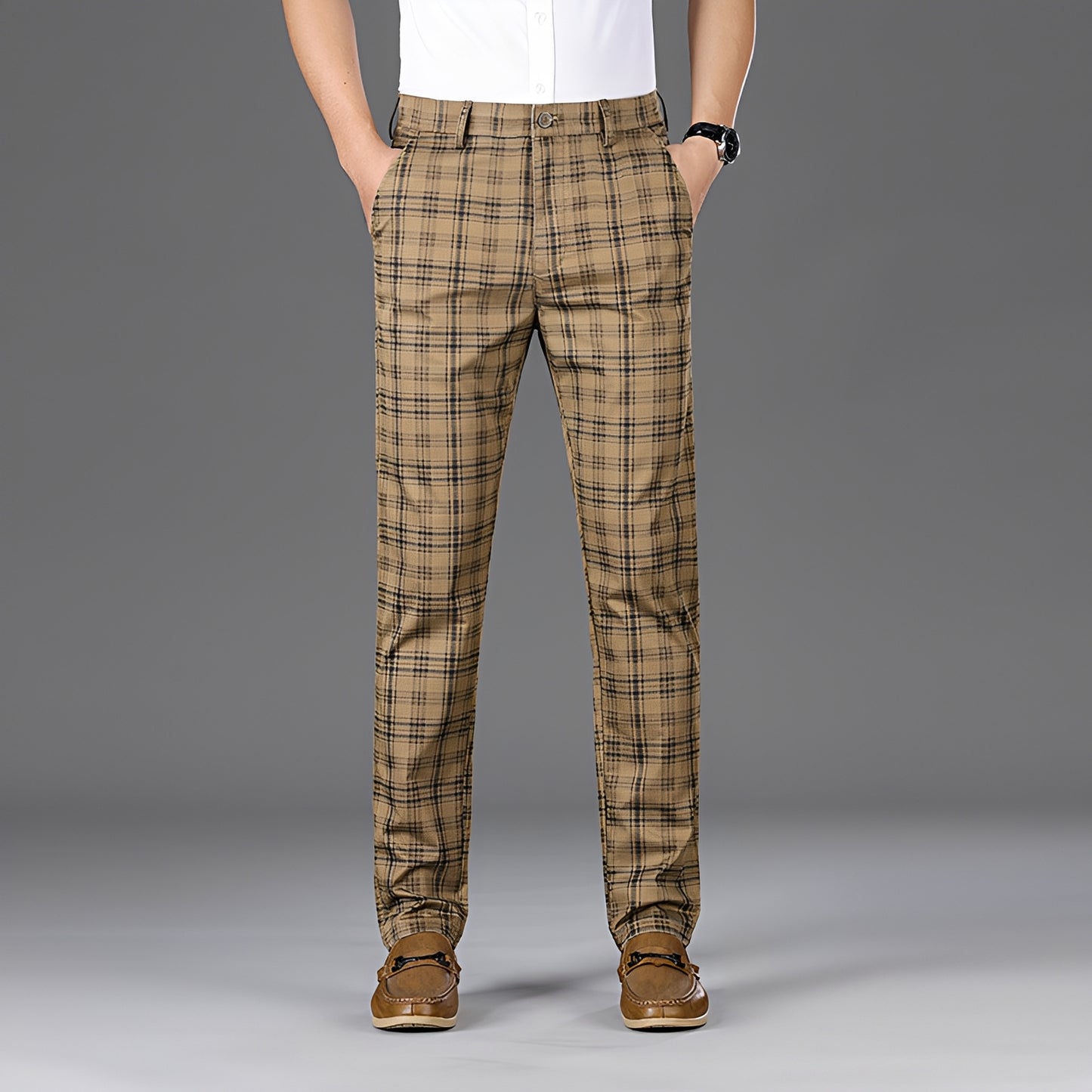 Myers - Casual Checkered Trousers