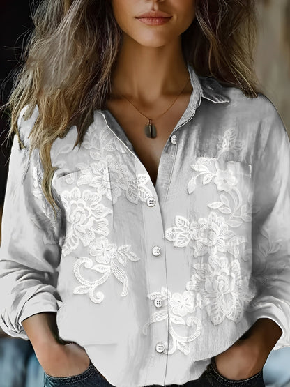 Jasmin - Colorful Long-Sleeve Blouse