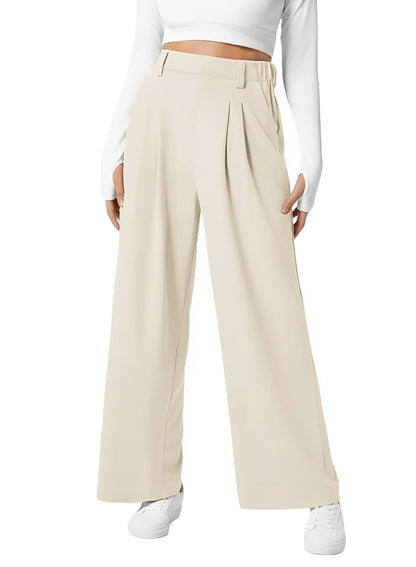 Kyla - High Waist Wide Leg Elastic Trousers