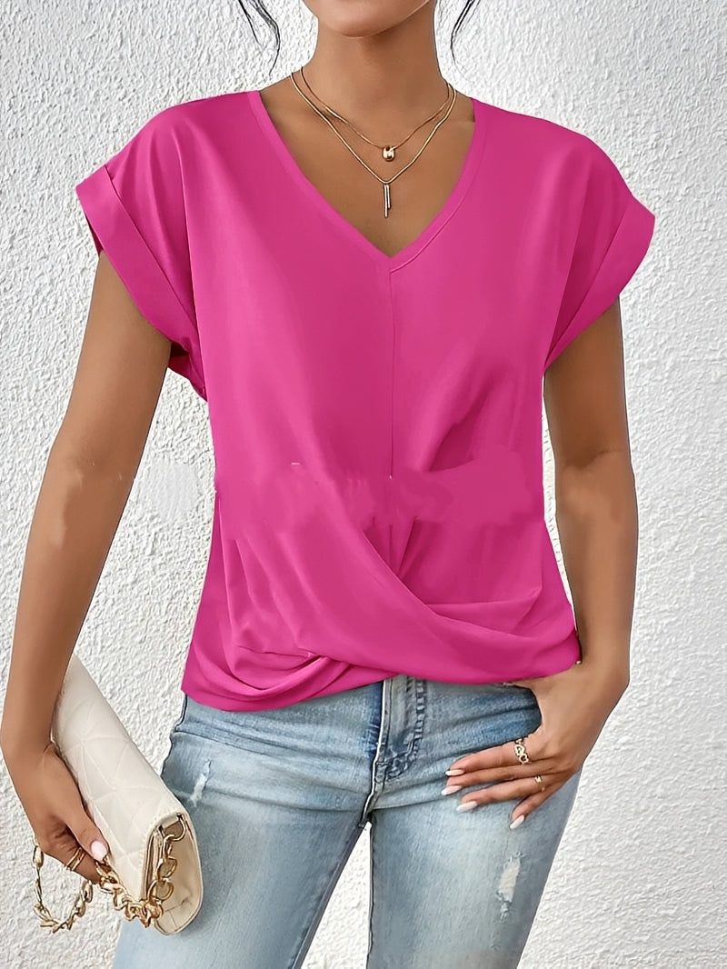 Lucie – Women's V-neck shirt – for daily use