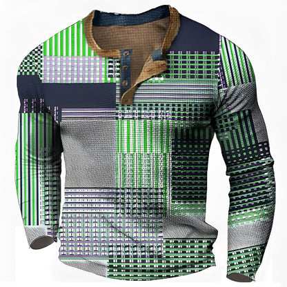Sam - Men's Long-Sleeve Shirt - Trendy and Casual