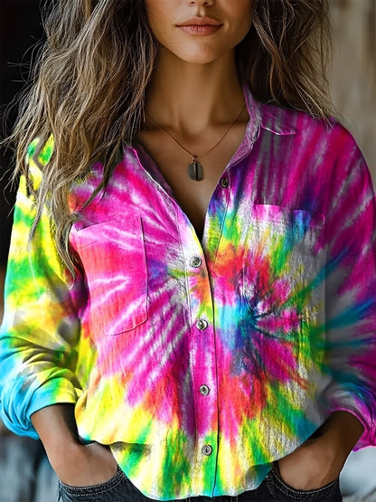 Jasmin - Colorful Long-Sleeve Blouse