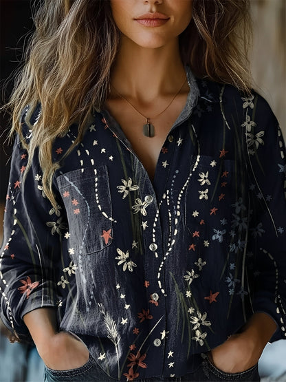 Jasmin - Colorful Long-Sleeve Blouse