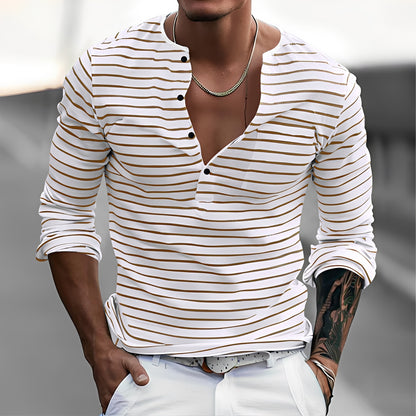 Thomson - Stylish Striped Long Sleeve Shirt