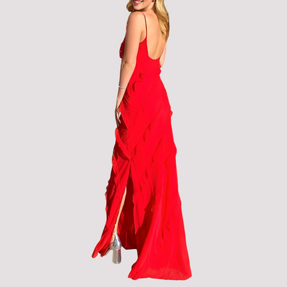 Micah - Stylish Ruffle Maxi Dress