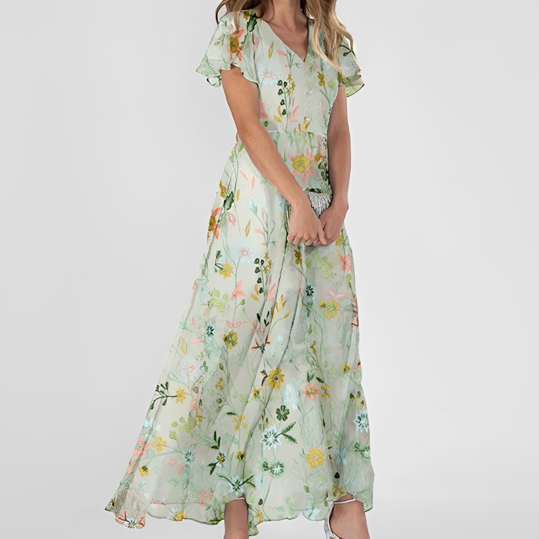 Lily - Stylish floral maxi dress
