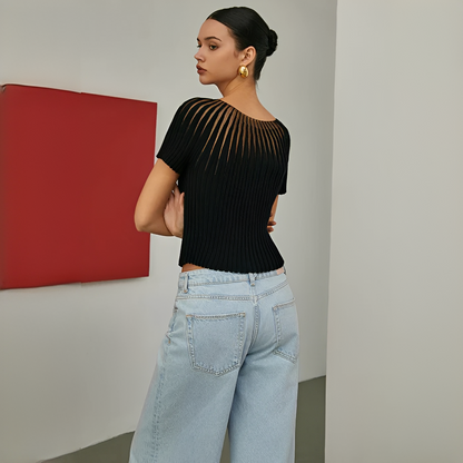 Selena - Chic short sleeve top