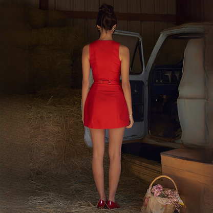 Ellisia - Chic sleeveless short dress