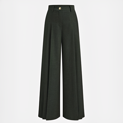 Odessa - Casual Pleated Wide-Leg Trousers