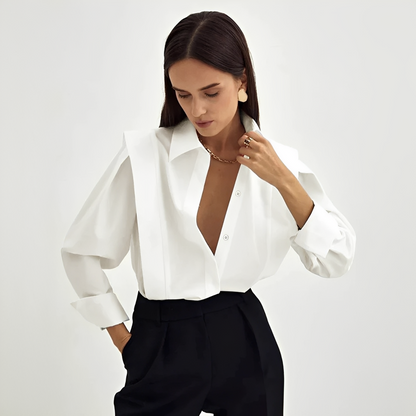 Cecile - Trendy oversized shirt