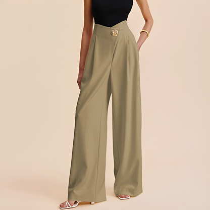 Joyce - High waist wide leg pants