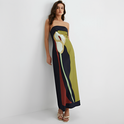 Delaney - Chic Floral Tube Top Dress