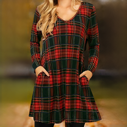 Felice - Trendy Checkered Dress