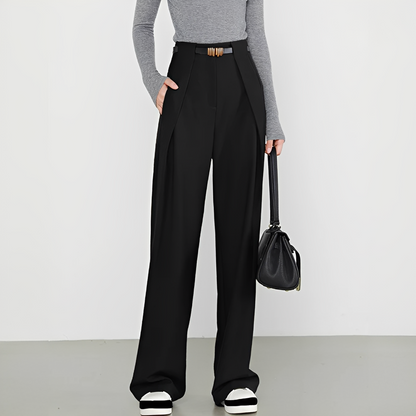 Hasmin - Essential pockets straight trousers