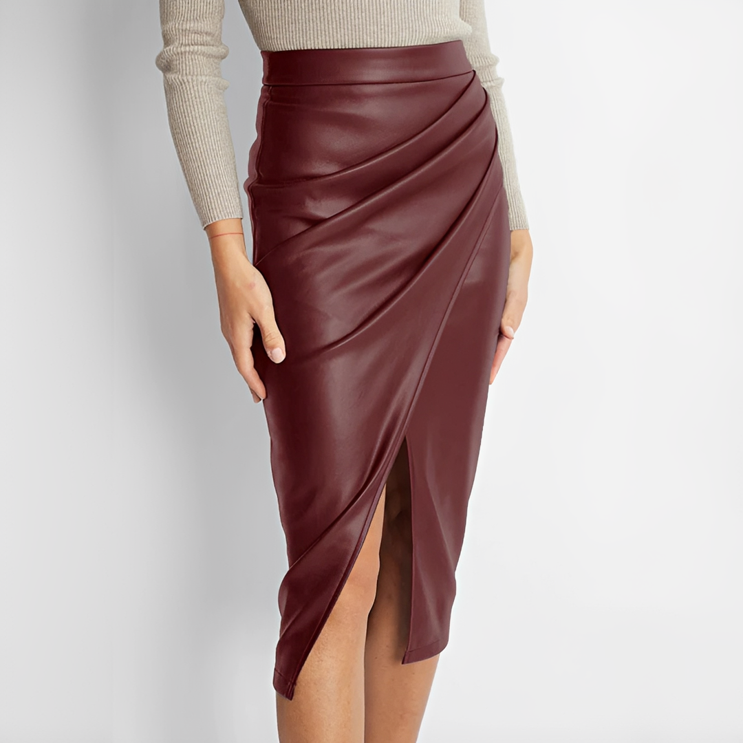Eliana - Stylish pleated split skirt