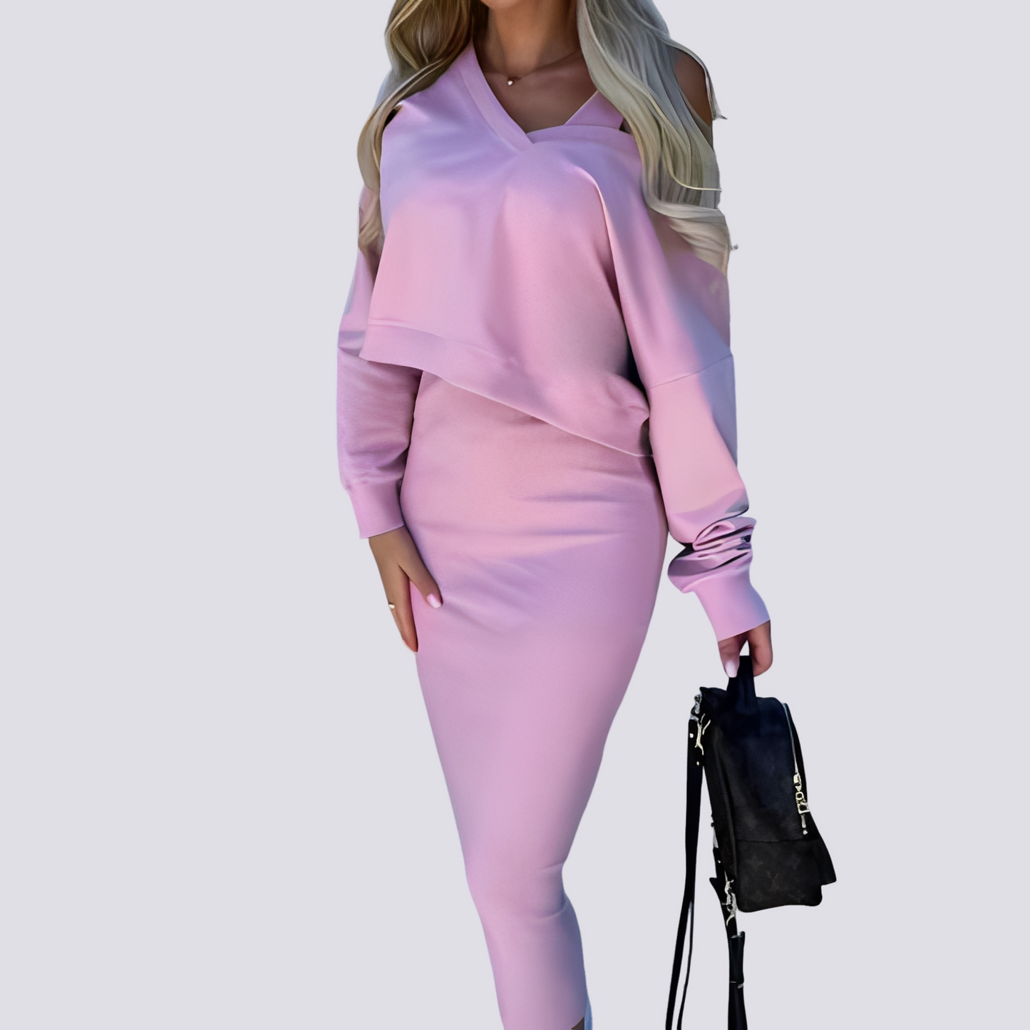 Elsie - Fashionable Two-Piece Dress Set