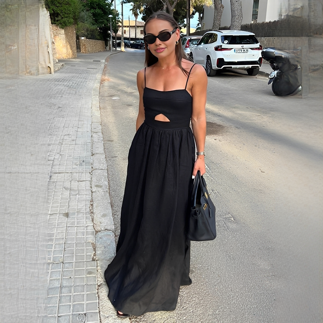 Meadel - Fashionable sleeveless maxi dress