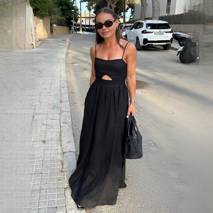 Meadel - Fashionable sleeveless maxi dress
