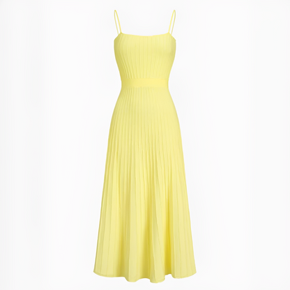 Pheobie - Stylish Pleated Midi Dress