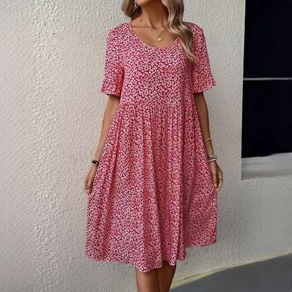 Janina – Women's roundneck dress – ideal for warm days