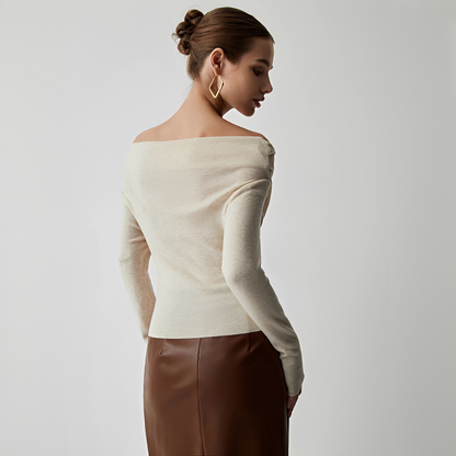 Venise - Fashionable off-shoulder top