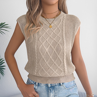 Abbey - Elegant Sleeveless Top