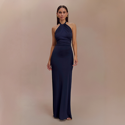 Mabel - Elegant Open-Back Maxi Dress