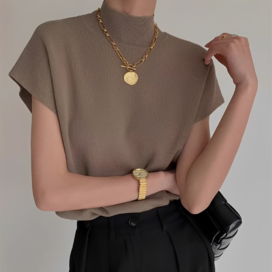 Lesley - Cozy turtleneck T-shirt