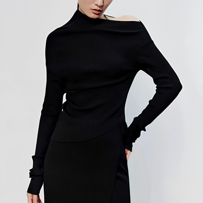 Larissa - Asymmetric Long Sleeve Top