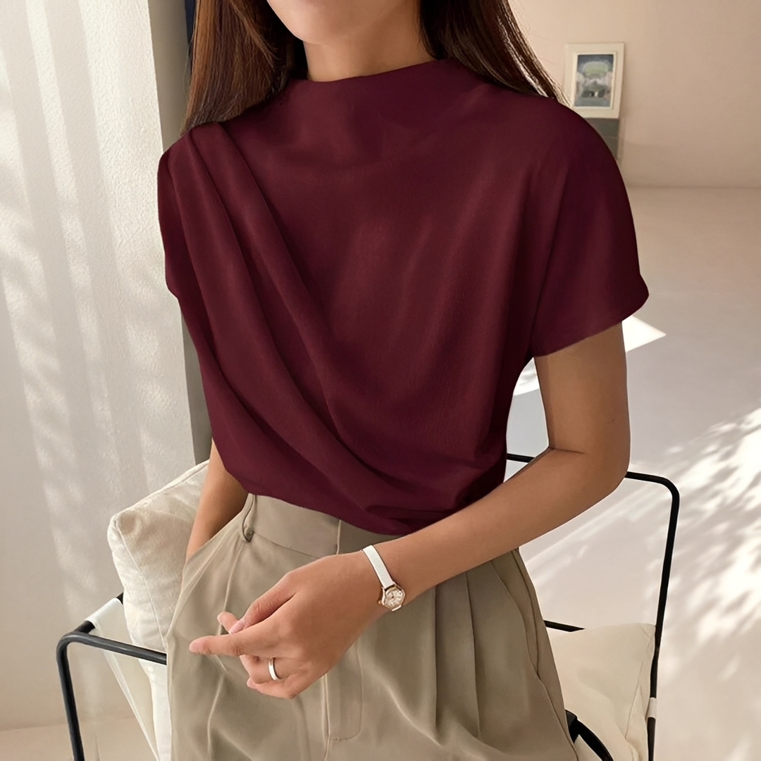 Janica - Casual Short Sleeve Blouse