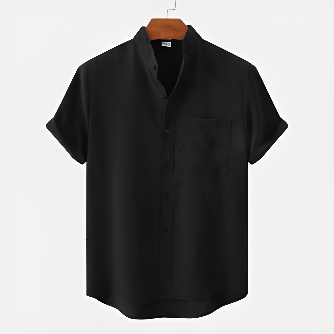 Hayden - Simple Button-Up Polo Shirt