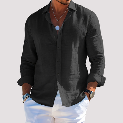 Dale – Men's long-sleeve shirt – Easygoing and casual