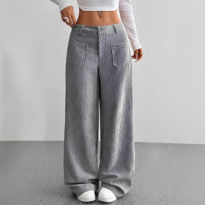 Isabelle - High-Rise Corduroy Pants