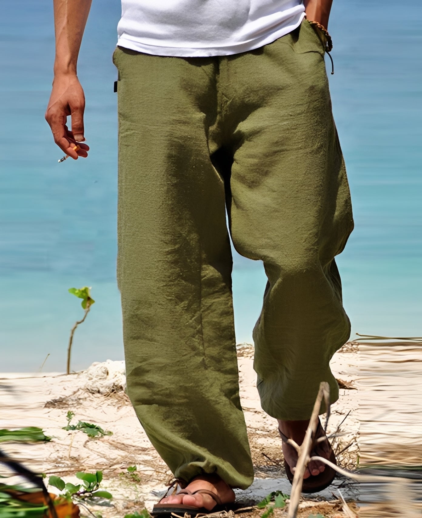 Theo - Men's Pants - Perfect for Sunny Outdoor Strolls